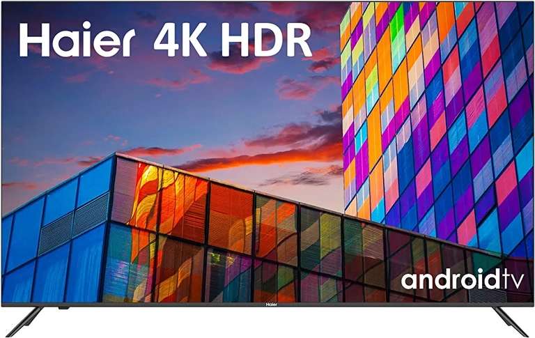 TV 55" LED Haier 4K H55K702UG - Smart TV, HDR 10, Dolby Audio, Google Assistant, Bluetooth 5.1, DBX TV, Sin Marcos -Tb Amazon