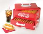 Hot Dog Maker en diseño de Coca-Cola, Salco, SHD-80CC - 24 salchichas calientes y 8 panes