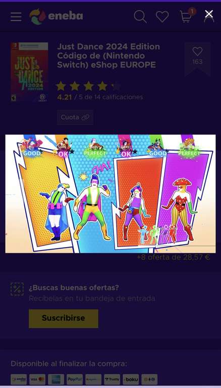 Jogo Switch Just Dance 2024 (Código de download) – MediaMarkt