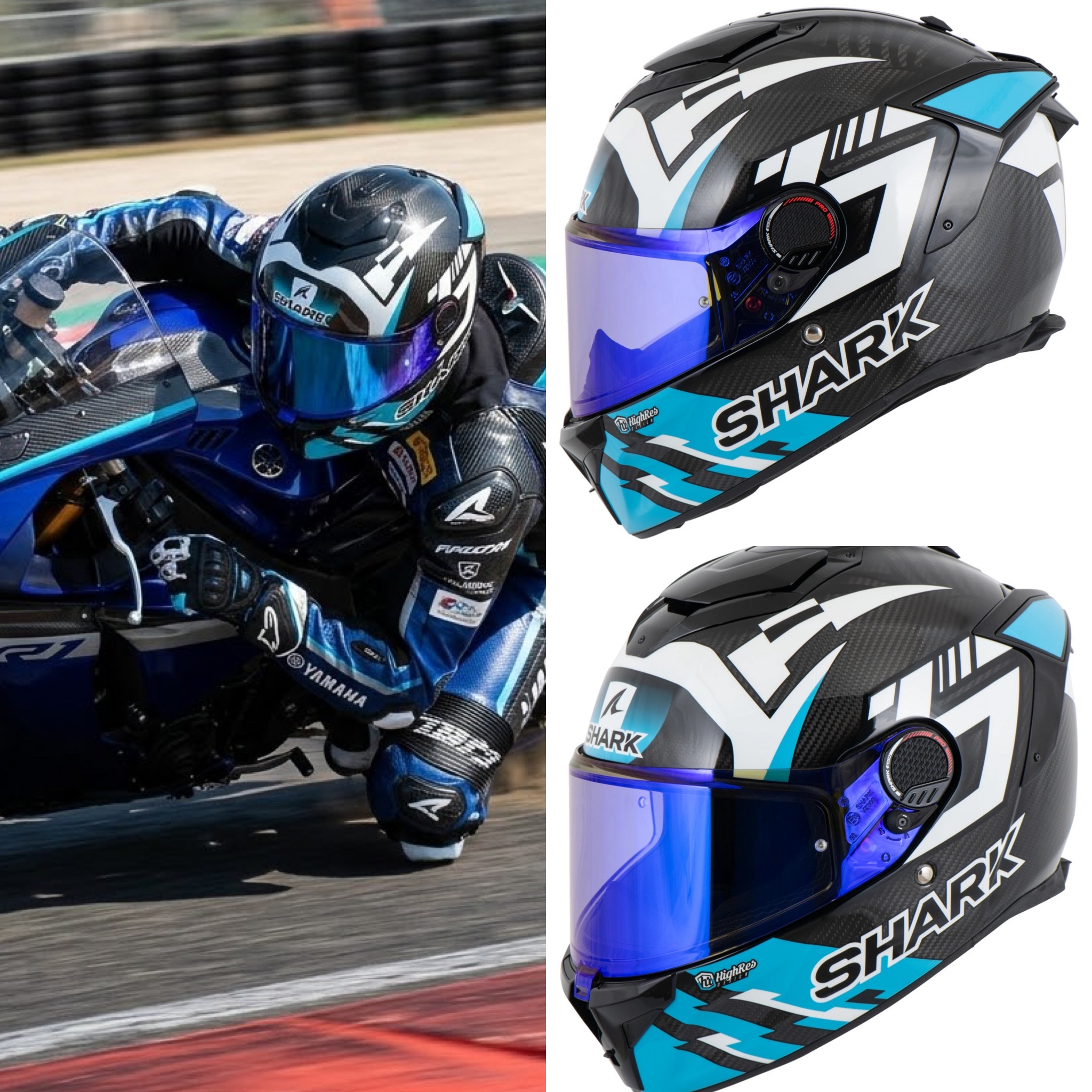 Casco de moto SHARK Spartan GT Pro Zarco | CARBONO | ECE22.06 | Visor solar | DD | Con PinLock | Tallas de S a XL