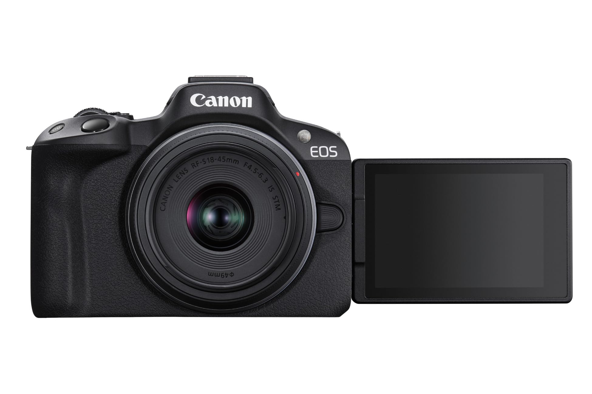 Canon EOS R50 Cuerpo Cámara Mirrorless + Objetivo RF-S 18-45 mm F4.5-6.3 IS STM, Cámara Evil APS-C (24,2 MP) -4 EV, Vídeo 4K 30 fps