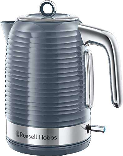 Russell Hobbs Hervidor de Agua Eléctrico Inspire - 1,7 litros, 2400 W, Filtro Extraíble, Zona de Ebullición Rápida, Base de 360°