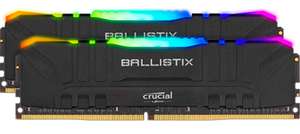 Crucial Ballistix RGB 16GB Kit (2 x 8GB) DDR4-3200 Memoria Gaming de Sobremesa (Negro)
