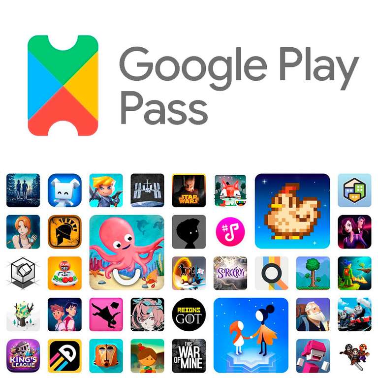 Google Play Pass - 1€ al mes durante 6 meses (Cuentas Seleccionadas)
