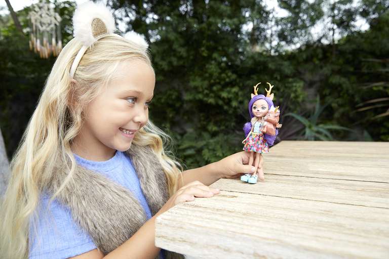 Enchantimals Danessa Deer y Sprint, muñeca con Mascota