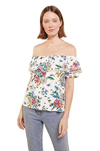 Springfield Camisa Mesonero Flores Mujer (tallas: XS a la XL)