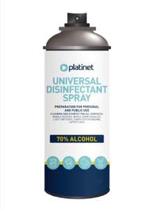 Spray Desinfectante para Superficies 70% Alcohol (150ml) - PLATINET