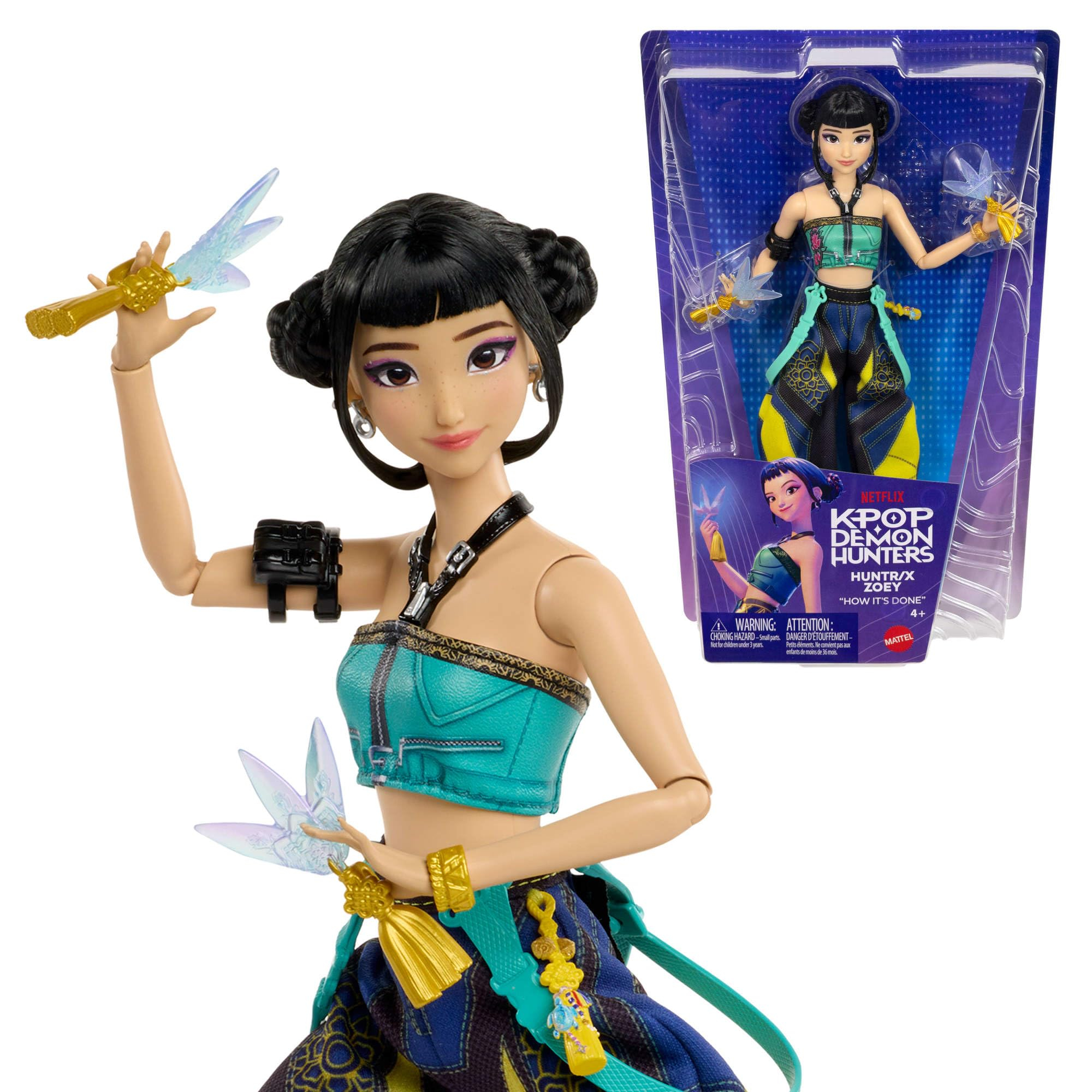 Mattel KPOP Demon Hunters HUNTR/X Zoey Muñeca de Moda