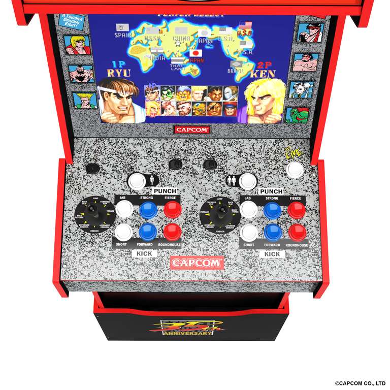 Arcade1UP STREET FIGHTER LEGACY 14 GAMES Wifi ENABLED ARCADE MACHINE