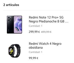Redmi Note 12 Pro Plus 5g + (8+256gb) + Redmi Watch 4 (mas barato con puntos)