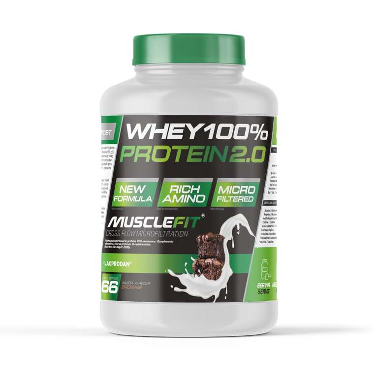 Whey 100% Protein 2000g - MuscleFit (Primer Usuario 17,20€)