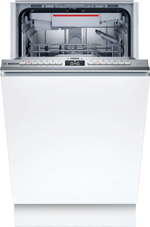 Lavavajillas integrable - Bosch SPV4EMX21E, 10 servicios, 6 programas, 44.8 cm, blanco