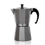 Orbegozo KFS 620, Cafetera Italiana, 6 Tazas de Capacidad, Mango Ergonómico, Apta para Cocinas Gas/Eléctricas/Vitrocerámica, Aluminio