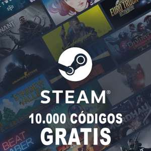 10.000 Códigos GRATIS para Steam | 10 Abril, 10:00