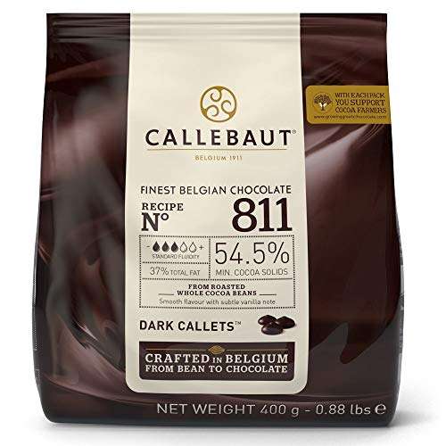 Callebaut 54% Dark Chocolate 811. 400G.