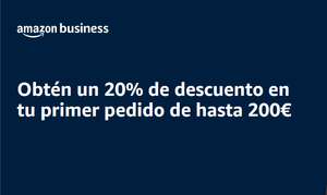 20% de descuento en tu primer pedido de Amazon Business (hasta 200€)