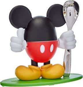 WMF Huevera con Cuchara Disney Mickey Mouse, Plata, 13 x 11.5 x 11 cm