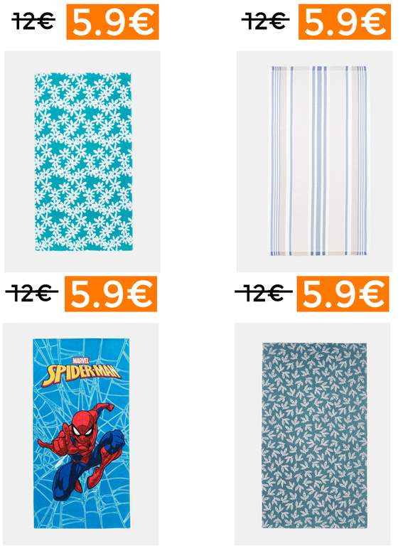 Recopilación de toallas de playa a 5.99€