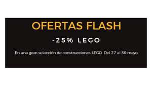 DESCUENTO -25% En una gran selección de construcciones LEGO (27-05-2024 al 30-05-2024)
