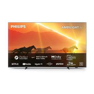 Philips Ambilight Xtra PML9008 - 55" TV 4K MiniLED, HDR10+, 120 Hz, Engine P5, Dolby Visión y Atmos, Asistente Google y Alexa, Gris