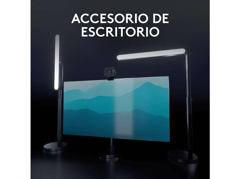 Lámpara - Logitech Litra Beam LED, Streaming TrueSoft, Ajustes de Luminosidad/Temperatura de Color, para PC/Mac - También en Amazon