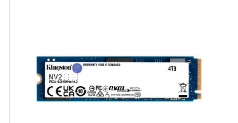 Kingston NV2 4TB - Disco duro SSD M.2 NVMe Gen4.0