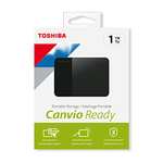 Toshiba 1TB Canvio Ready - Disco Duro Externo de 2,5 Pulgadas con USB 3.2 Gen 1 de Alta Velocidad (HDTB410EK3AA) - ¡Minimo historico!