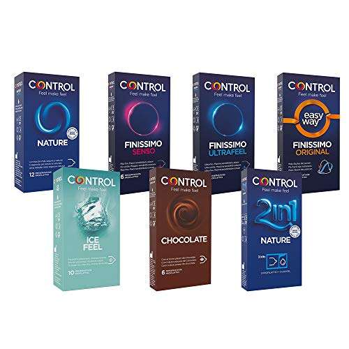 Control Explosion Mix caja de condones surtidos - 49 profilácticos (compra recurrente)
