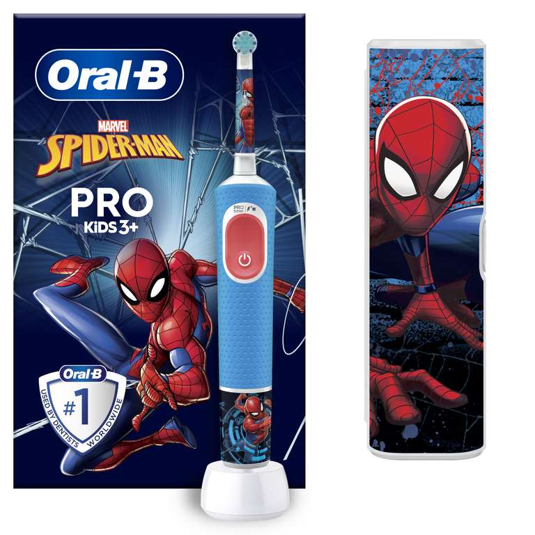 Capillo eléctrico Oral-B Pro Kids Spiderman con estuche