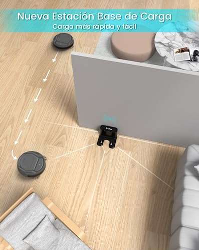 LEFANT Robot Aspirador, Succión de 2200 Pa,120 Min Autonomía, Delgado, Wi-Fi/App/Alexa, Ideal para Pelo de Mascotas
