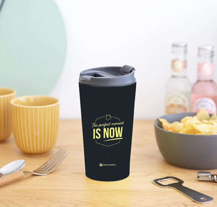 Taza take away térmica de acero inoxidable 370ml. - The perfect moment is now