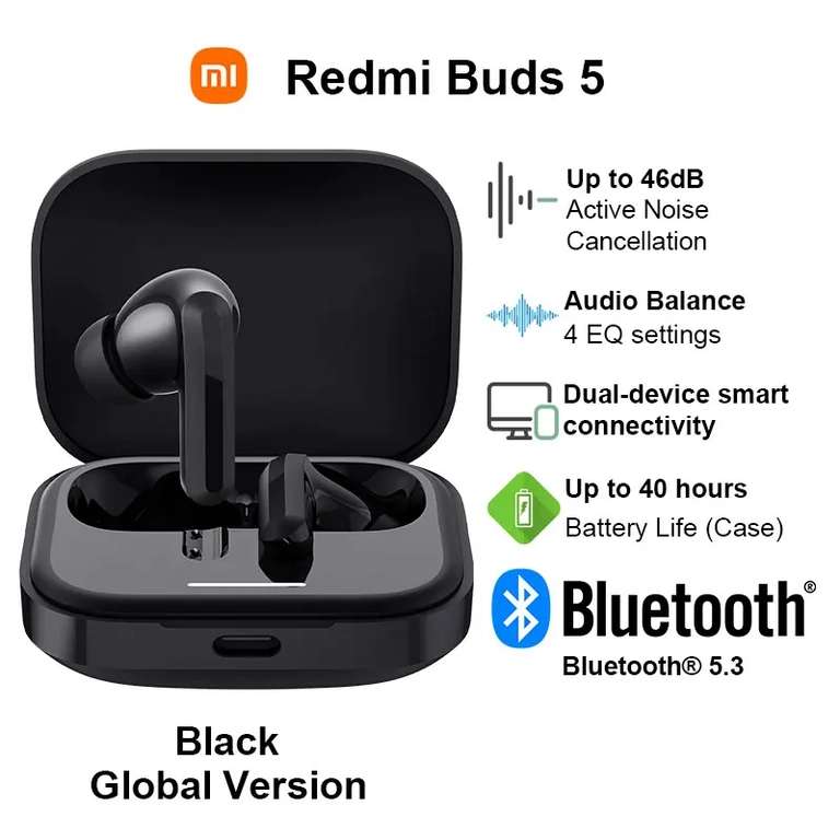 Xiaomi-auriculares inalámbricos Redmi Buds 5 (desde España)