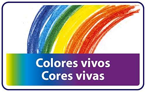 BIC Kids Plastidecor - Ceras para colorear, antimanchas, Blíster de 12 Unidades [Blíster 18 en descripción a 2'99€]