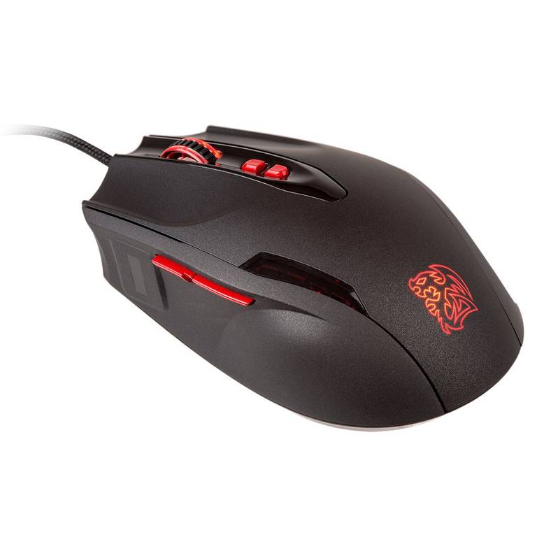 TT Esports Black FP – Ratón láser, Negro