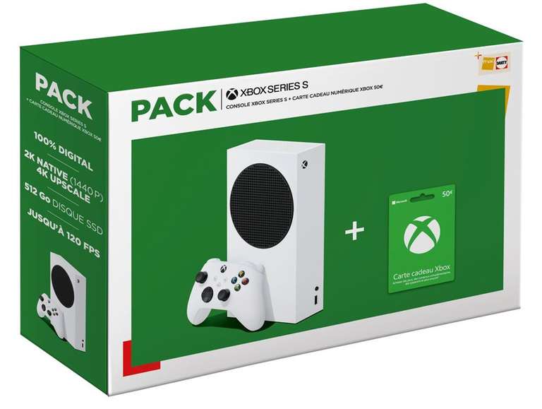 Xbox S Series + 30€ Saldo Fnac + 50€ Saldo Xbox + 1 año de Socio en Fnac + 4 meses de Deezer Premium