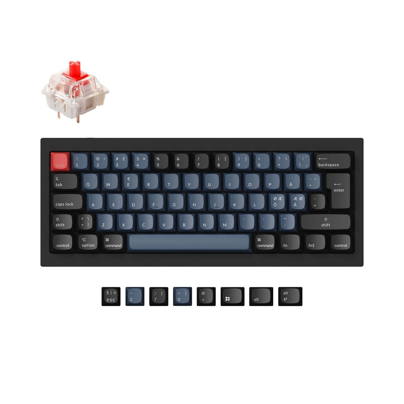 Teclado Keychron Q4 QMK ISO-ES 60% de aluminio, RGB y Hot-Swap con switches Gateron G Pro