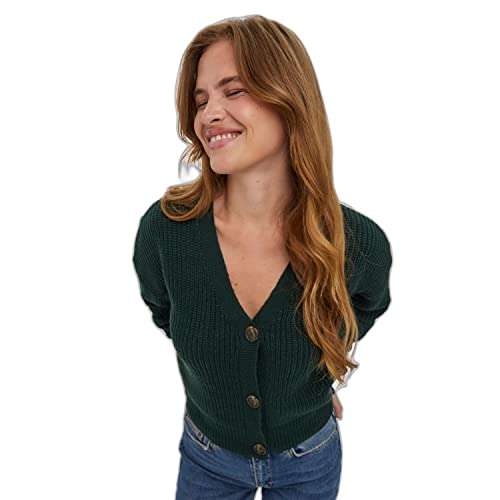 Vero Moda Vmlea LS-Cárdigan con Cuello de Pico Suéter Mujer - Varios colores