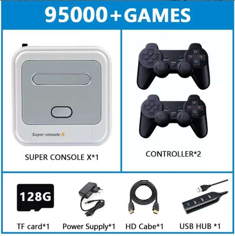 Consola Retro | Super Console X | 64/128/256GB - PSP/PS1/MD/N64