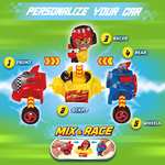 T-Racers Serie Glow Race – Colección Completa Coches y Pilotos Sorpresa coleccionables. Coches Desmontables y con Piezas Intercambiables