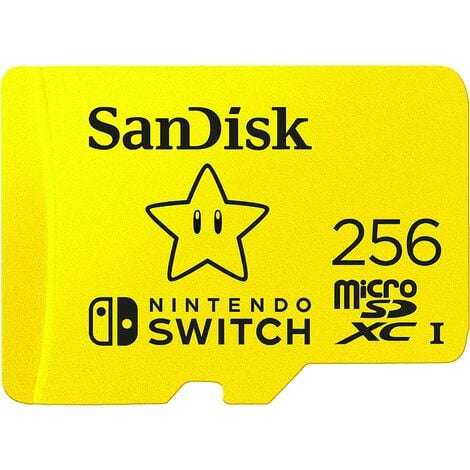 Tarjeta SanDisk microSDXC UHS-I para Nintendo Switch 256 GB - Producto con licencia de Nintendo