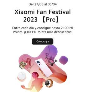 Xiaomi Fan Festival 2023 - Regalos y Cupones (MI Points GRATIS al conectar)