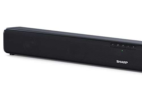 Sharp HT-SB110 - Barra de sonido cine en casa (Bluetooth, HDMI, ARC/CEC, Potencia máxima total de salida:90W, control remoto, 80 cm)