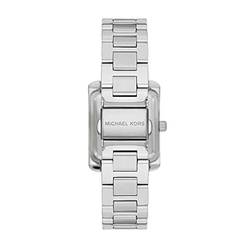 Michael Kors Ladies Emery Reloj de Acero Inoxidable de Tres Agujas, Tamaño de Caja de 33 mm con Pulsera de Acero