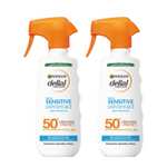 Pack de 2 GARNIER | Delial Spray Protector SPF 50+ HYDRA 24 Protect Muy Alta Protección Resistente al Agua, Fórmula Hidratante No Grasa