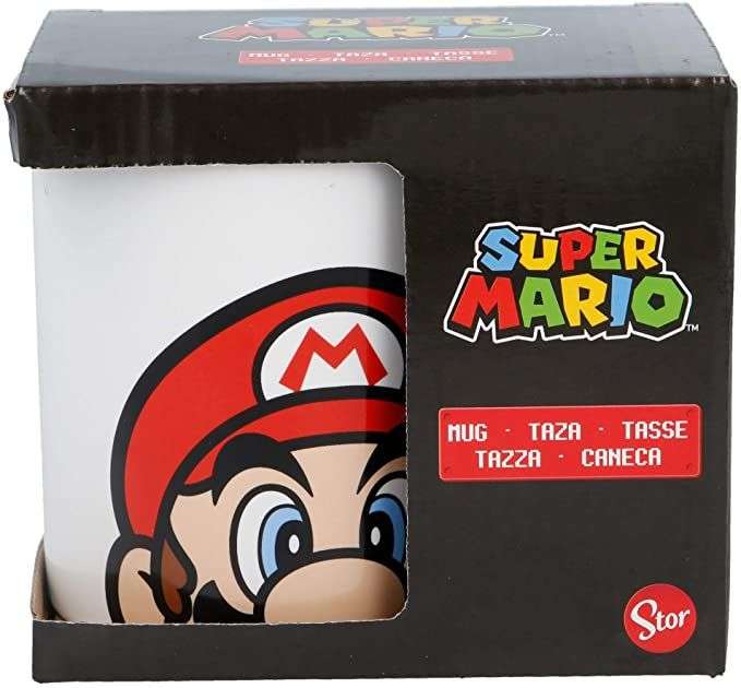 Taza de porcelana de Mario bros (Comprando 4 uds), también corte inglés!
