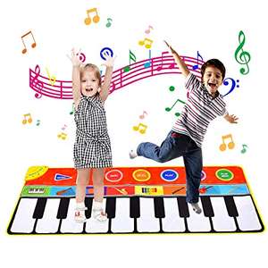 Upgrow Alfombrilla de Piano, Alfombrilla de Baile con 8 Instrumentos, Juguetes para niños 3-10 años, teclados Musicales Infantiles
