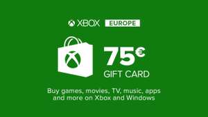 Tarjeta regalo Xbox Live 75€ (zona euro) - Europe