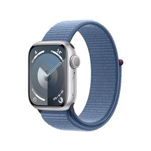Apple Watch Series 9 [GPS] Smartwatch con Caja de Aluminio en Plata de 41 mm y Correa Loop Deportiva Azul Invierno
