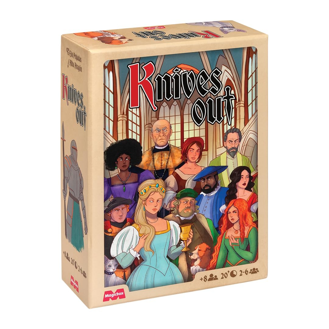 Knives out - Juego de Mesa de Estrategia - Grupos Grandes - De 3 a 10 Jugadores - A Partir de 10 años.
