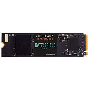 SSD NVMe WD_BLACK SN750 SE de 1 TB y código de juego para PC Battlefield 2042, con velocidades de lectura de hasta 3600 MB/s